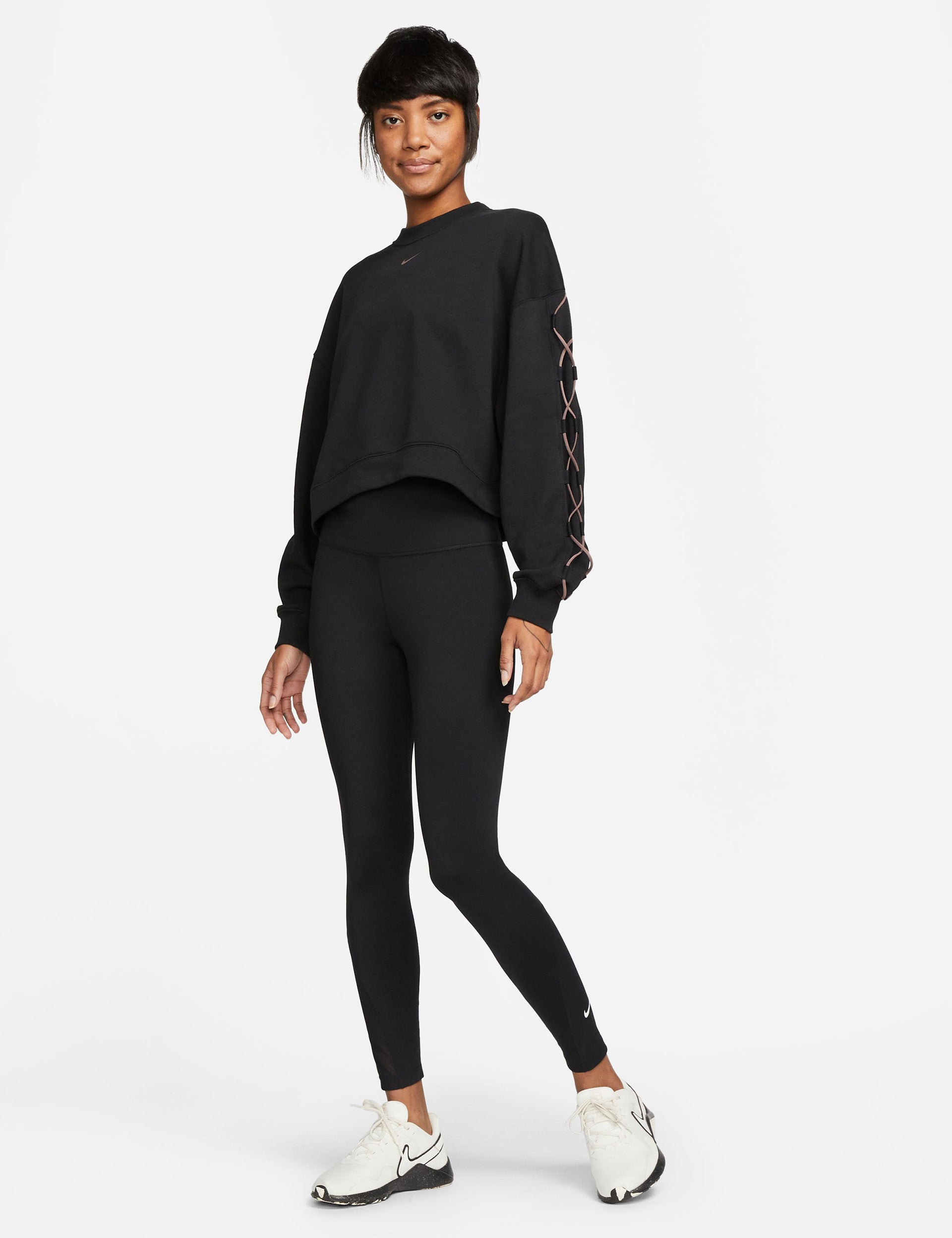Nike | Get Lace-Up Sweatshirt - Black | The Sports Edit