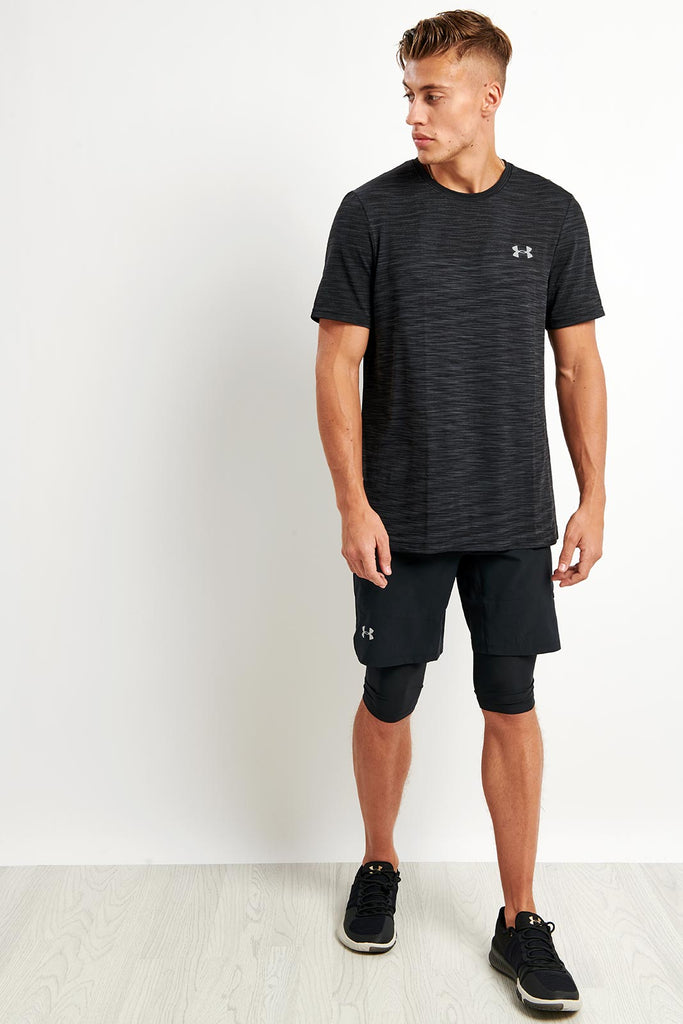 under armour shorts and shirt