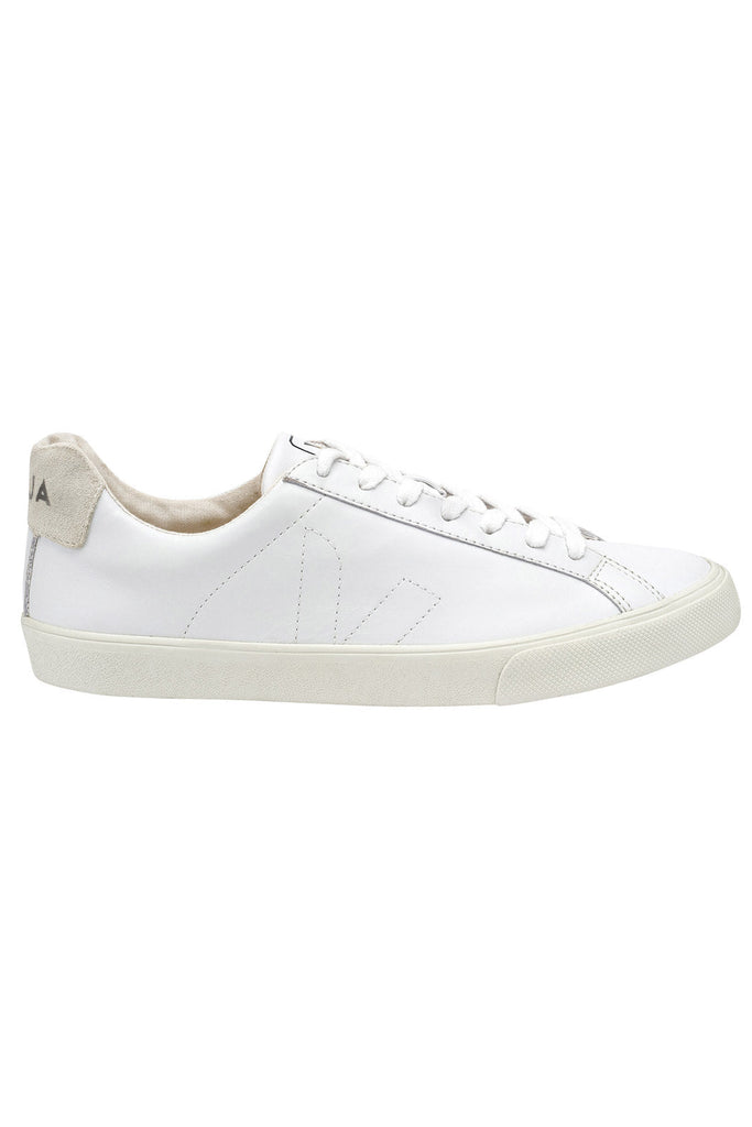 mens white leather trainers