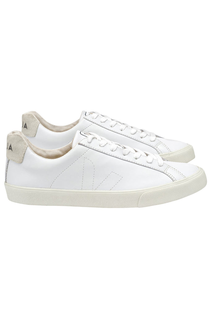 Veja | Esplar Leather White Trainers - Women&#39;s – The Sports Edit