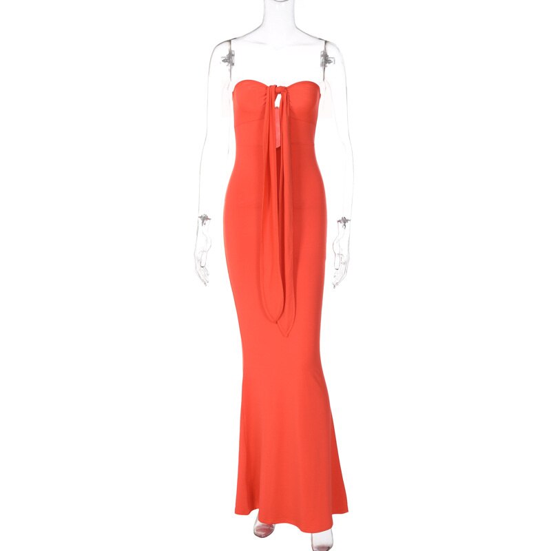 Tulum Strapless Backless Maxi Dress