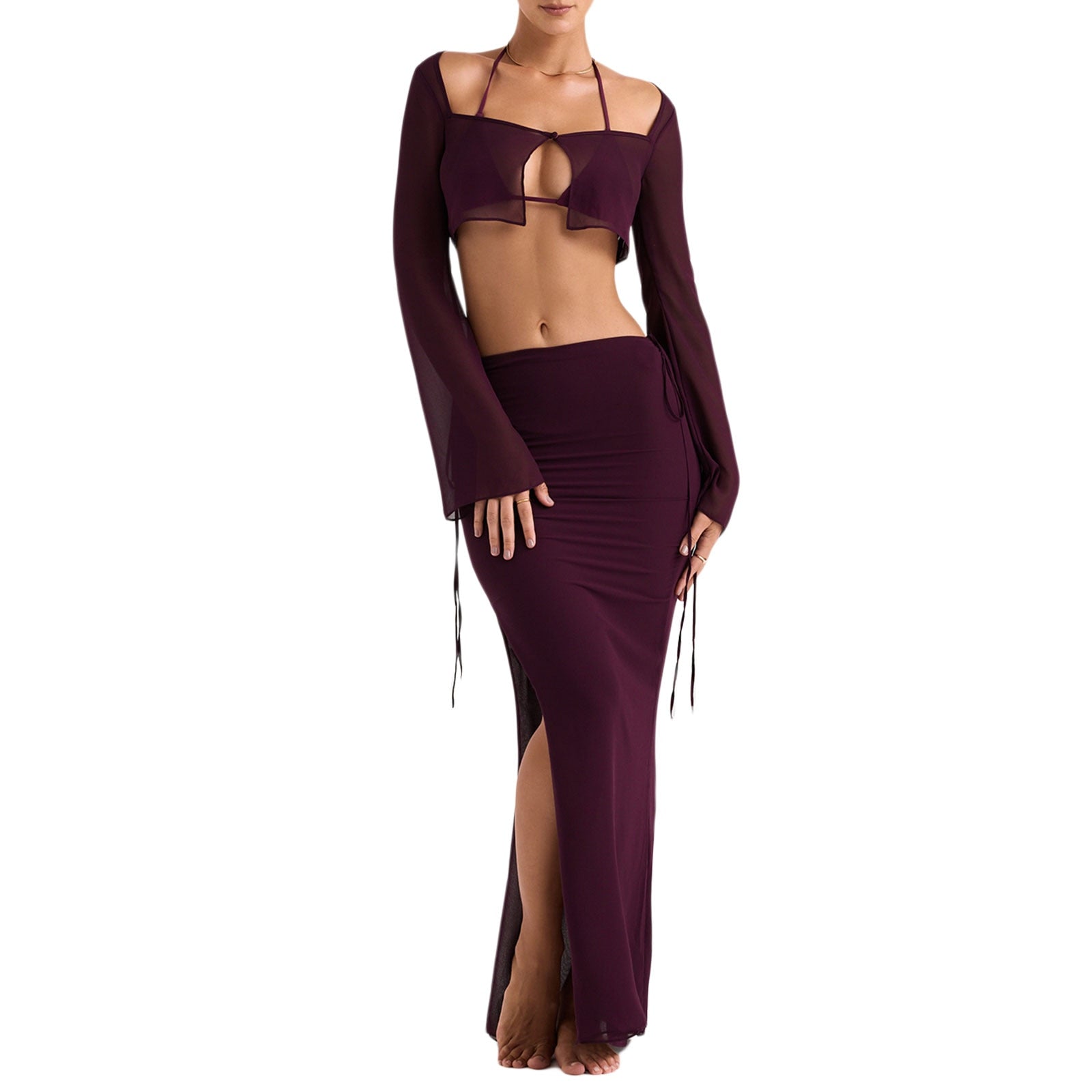 Chiffon Two Piece Beachwear