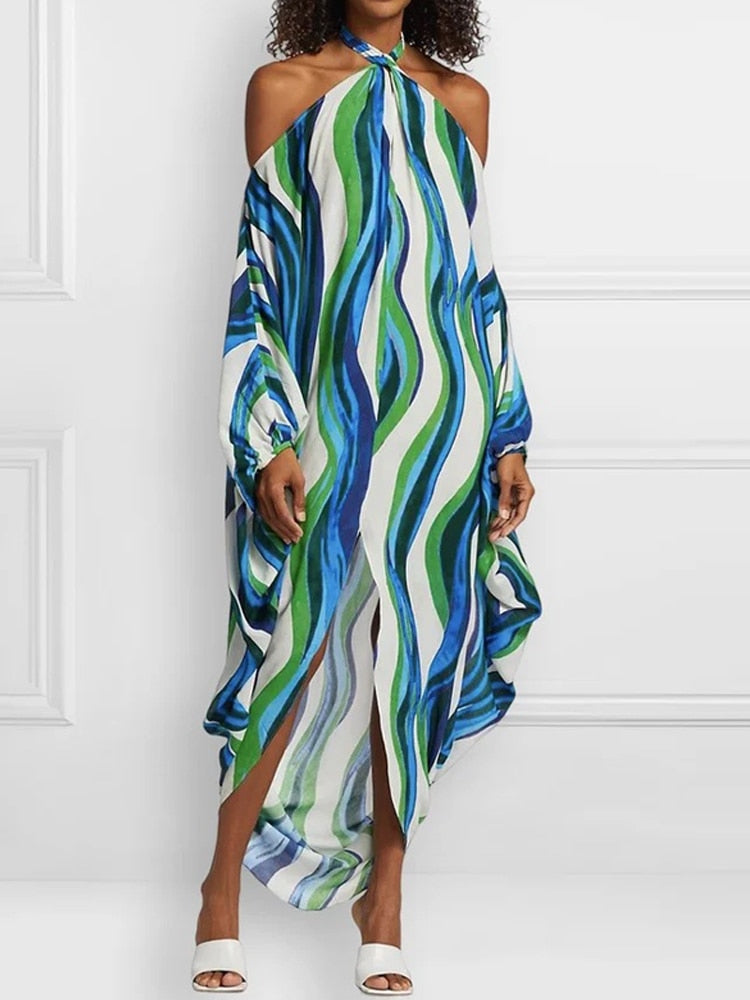 Siti Stripe Maxi  Dress