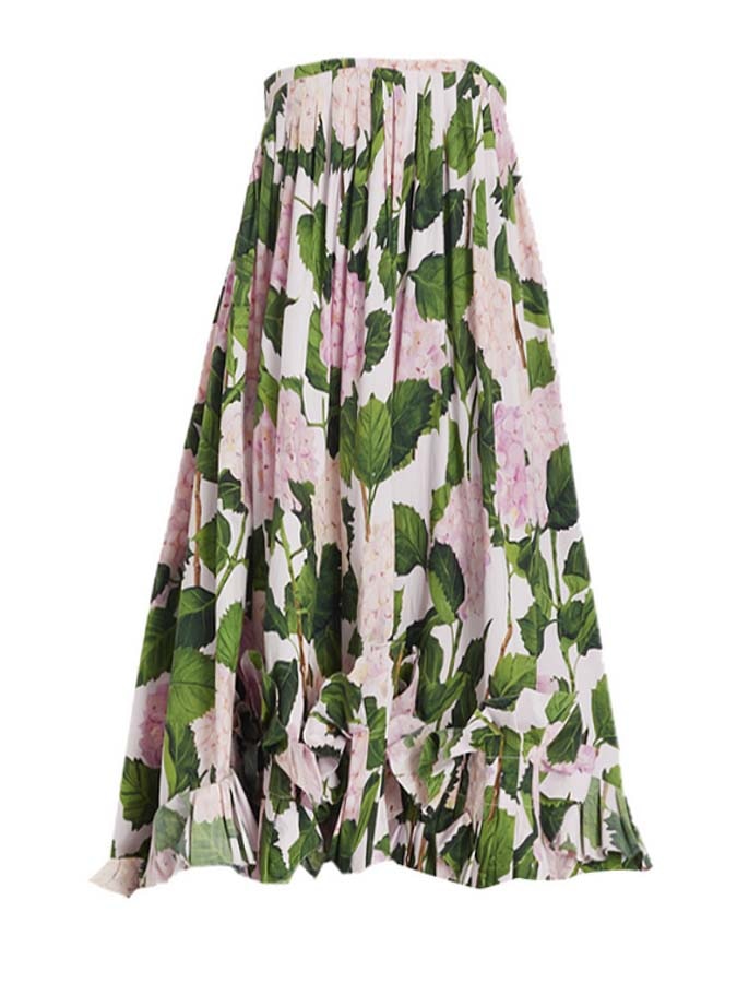 Green Floral Print Resort Wear