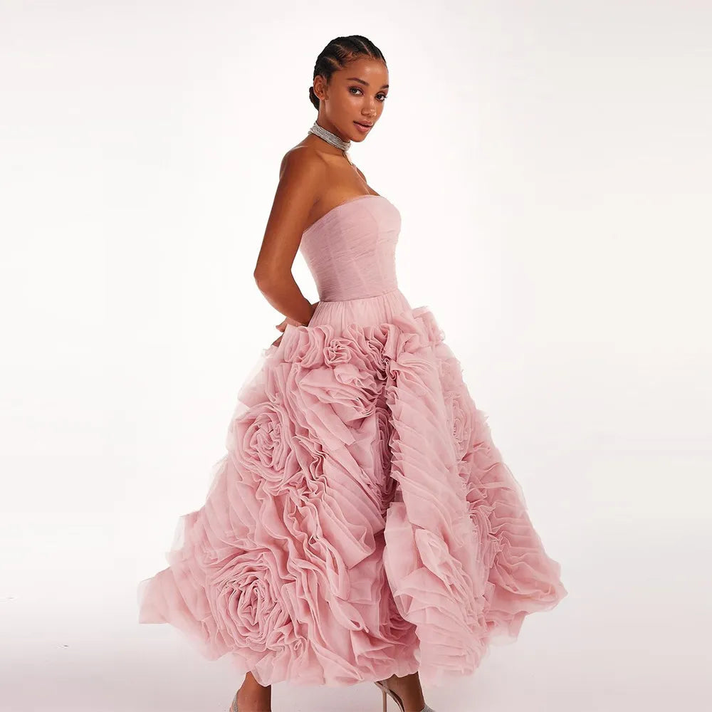 Tessa Ruffles Tulle Dresses