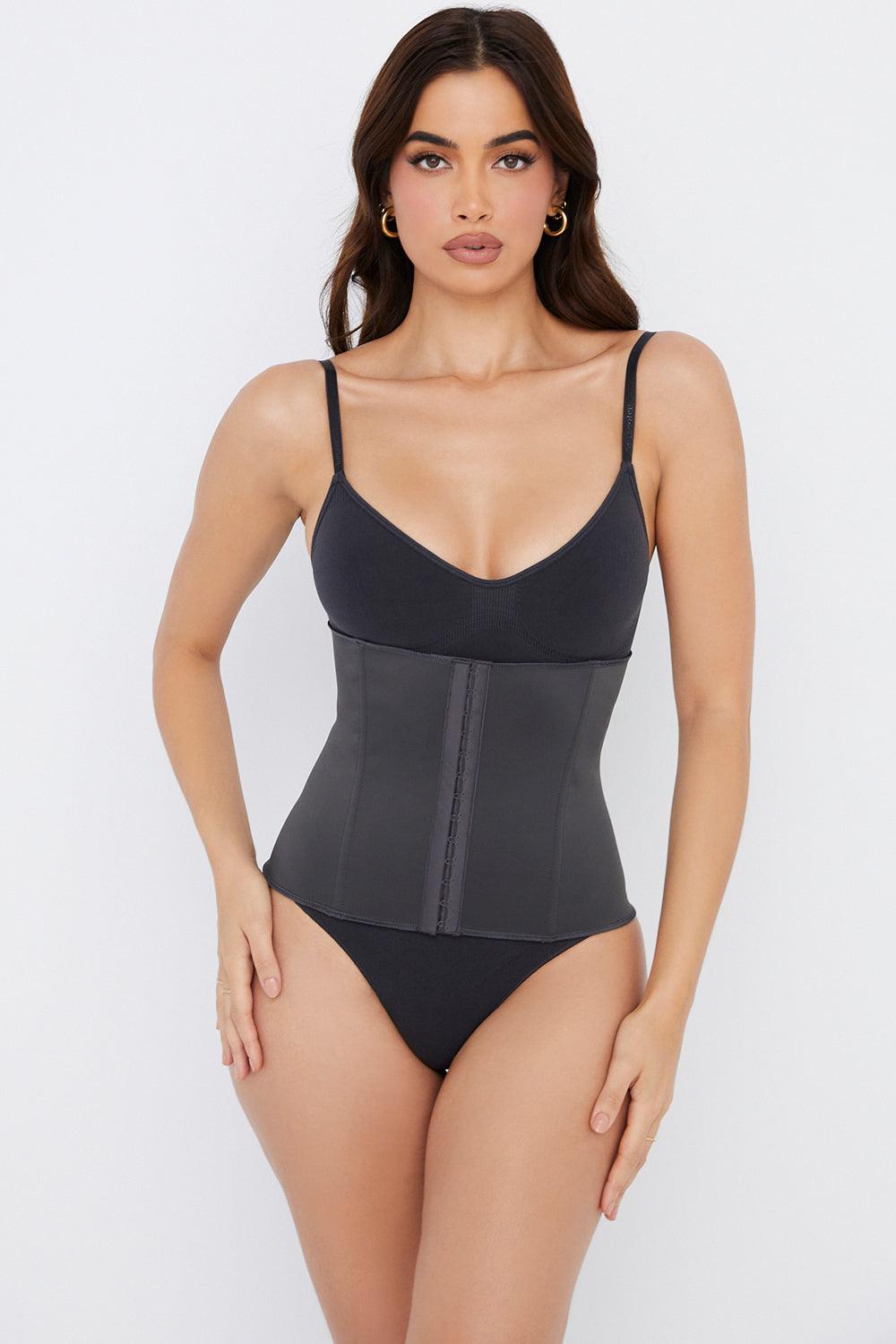 SCULPTING CORSET WAIST SHAPER - BLACK