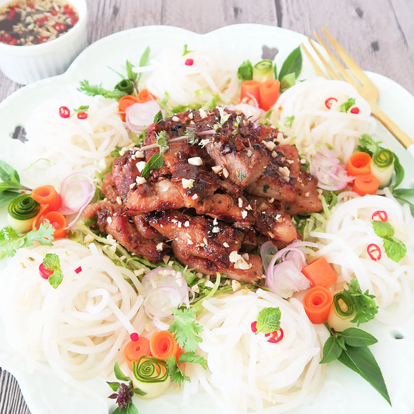 Vietnamese-style Honey Pork & Rice Noodle Salad
