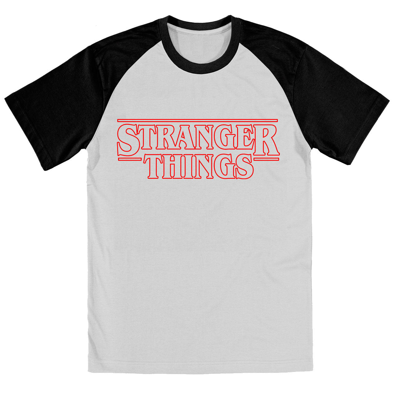 stranger things baseball tee