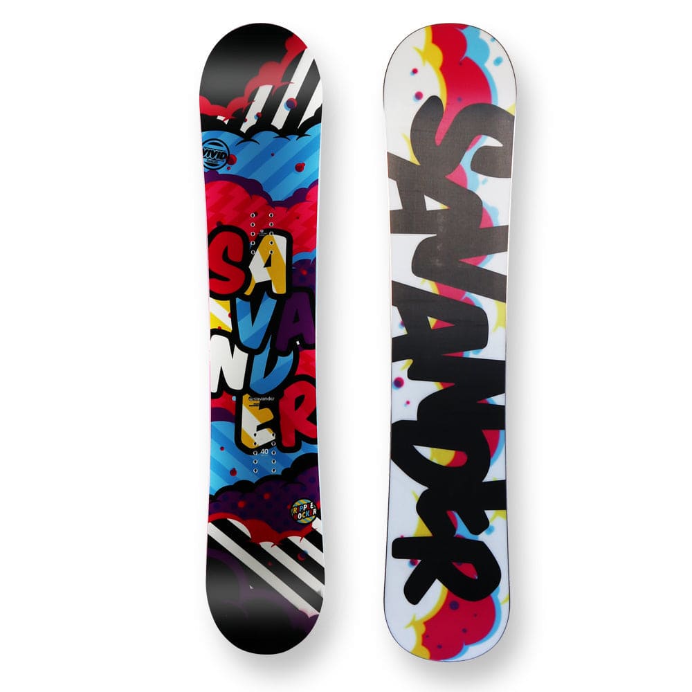 SAVANDER Snowboard 143cm Big Up Twin Tip Flat With Tip Rocker