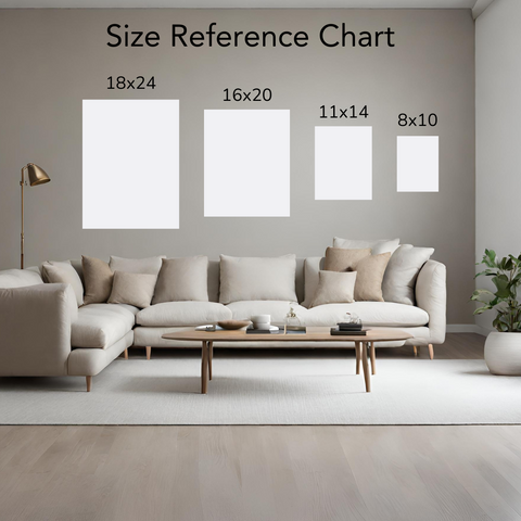 Size Reference Chart for Art Print Sizes