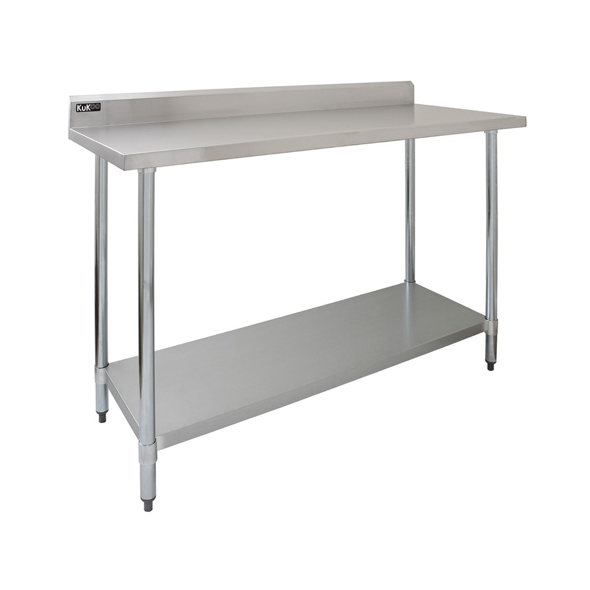 Image of Tavolo in acciaio Inox da Cucina Commerciale Piano Cucina Ristorante - 120 cm