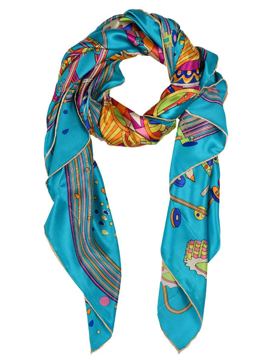 Multicolor Printed Silk Scarves at Rs 300/piece in Jaipur