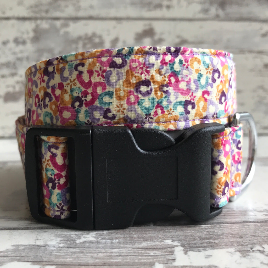 Liberty Confetti Handmade Dog Collar The Black Dog Company