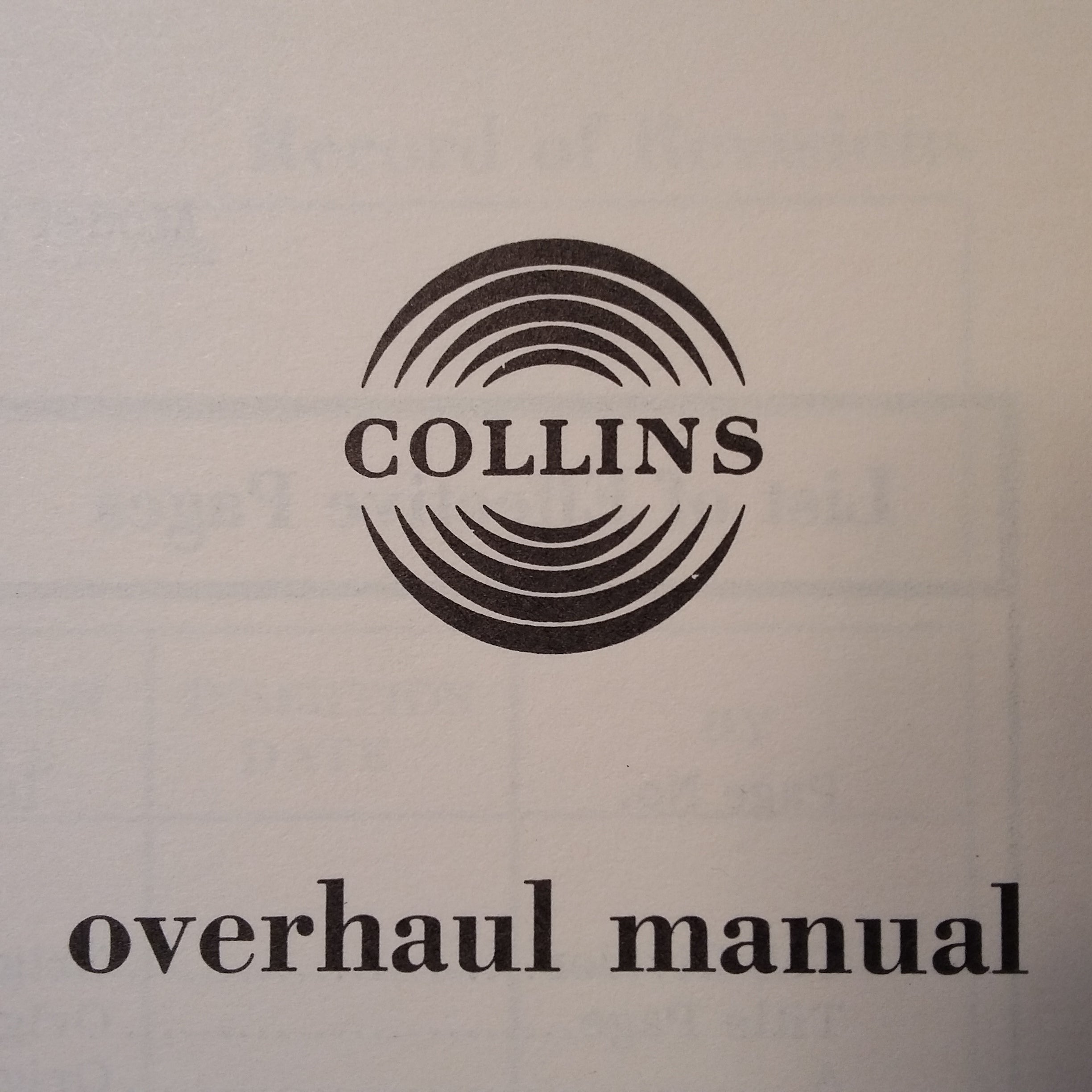 Collins 482-5029-00 aka Weston 9880 10 Overhaul Manual. Circa 1966.