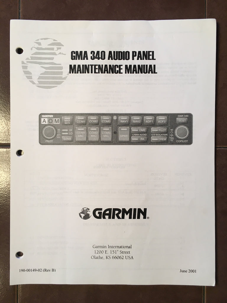 Garmin International GMA 340 Audio Panel Maintenance – G's Stuff