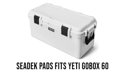 SeaDek Pad fits YETI GoBox 30 Cooler, Comfort Non Slip Mat - Teak Lines -  SG/B