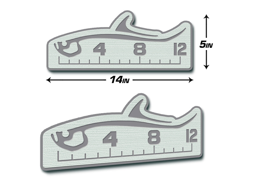 flat starboard fishing ruler mount