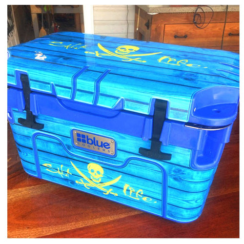 Shrimp 4 in 1 Can Cooler - Customize it with your town – Blue Poppy Designs