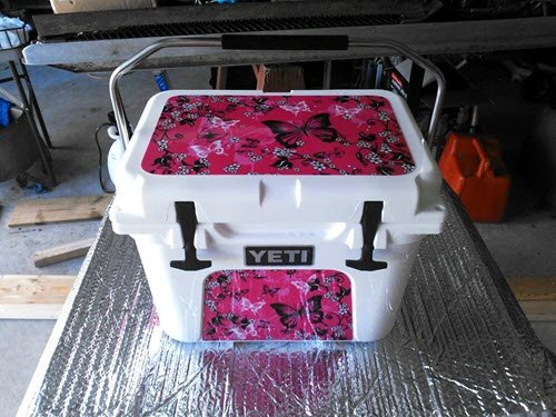 Custom Skins & Wraps For Yeti Roadie 20 qt Cooler LID ONLY