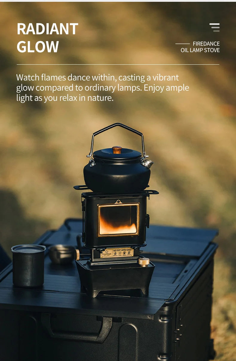 Firedance Retro Oil Lamp Stove - HAX Essentials - camping - glow