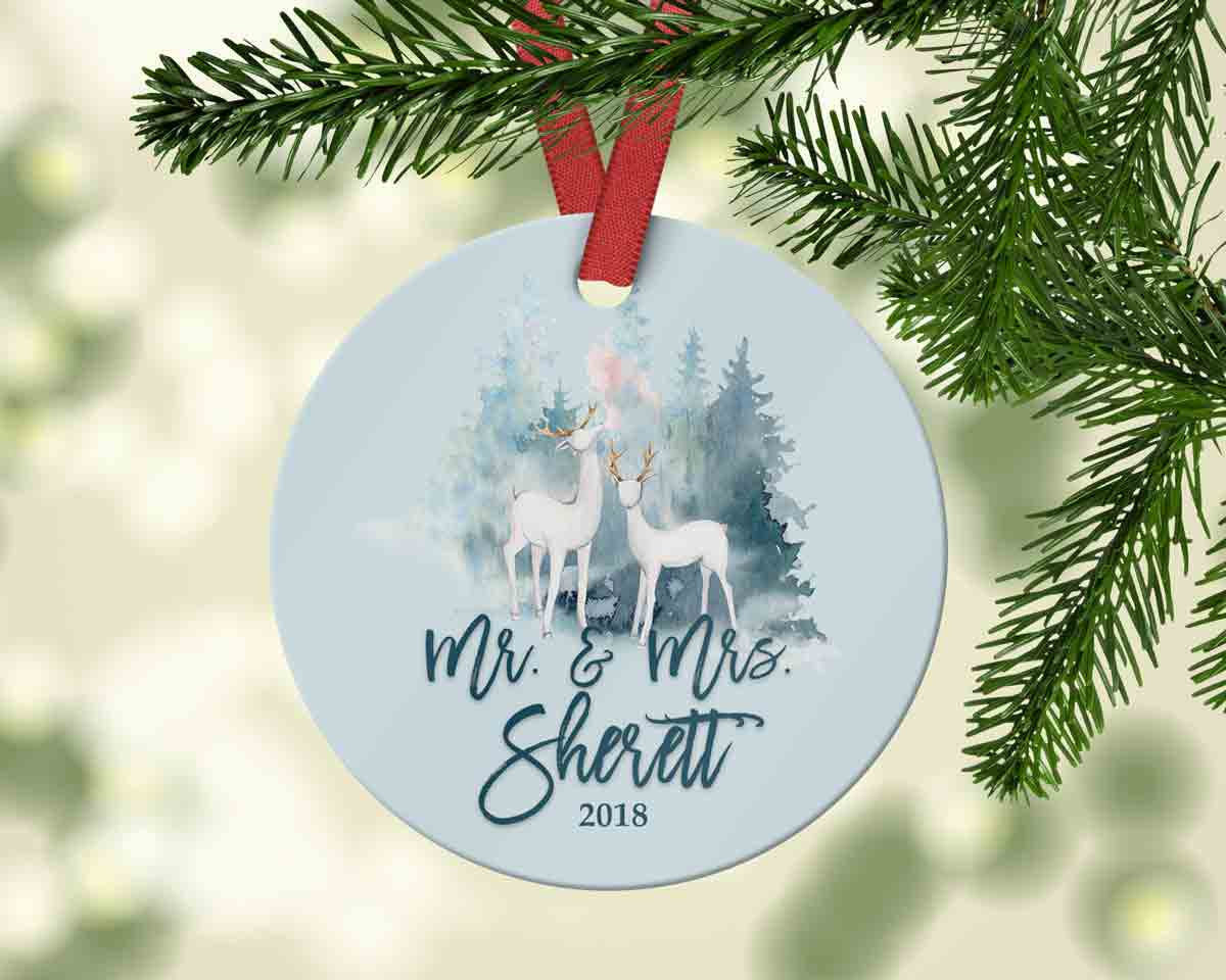 wedding gift christmas ornaments