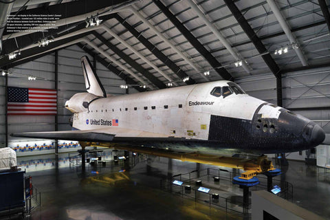 space shuttle endeavour during california science fair