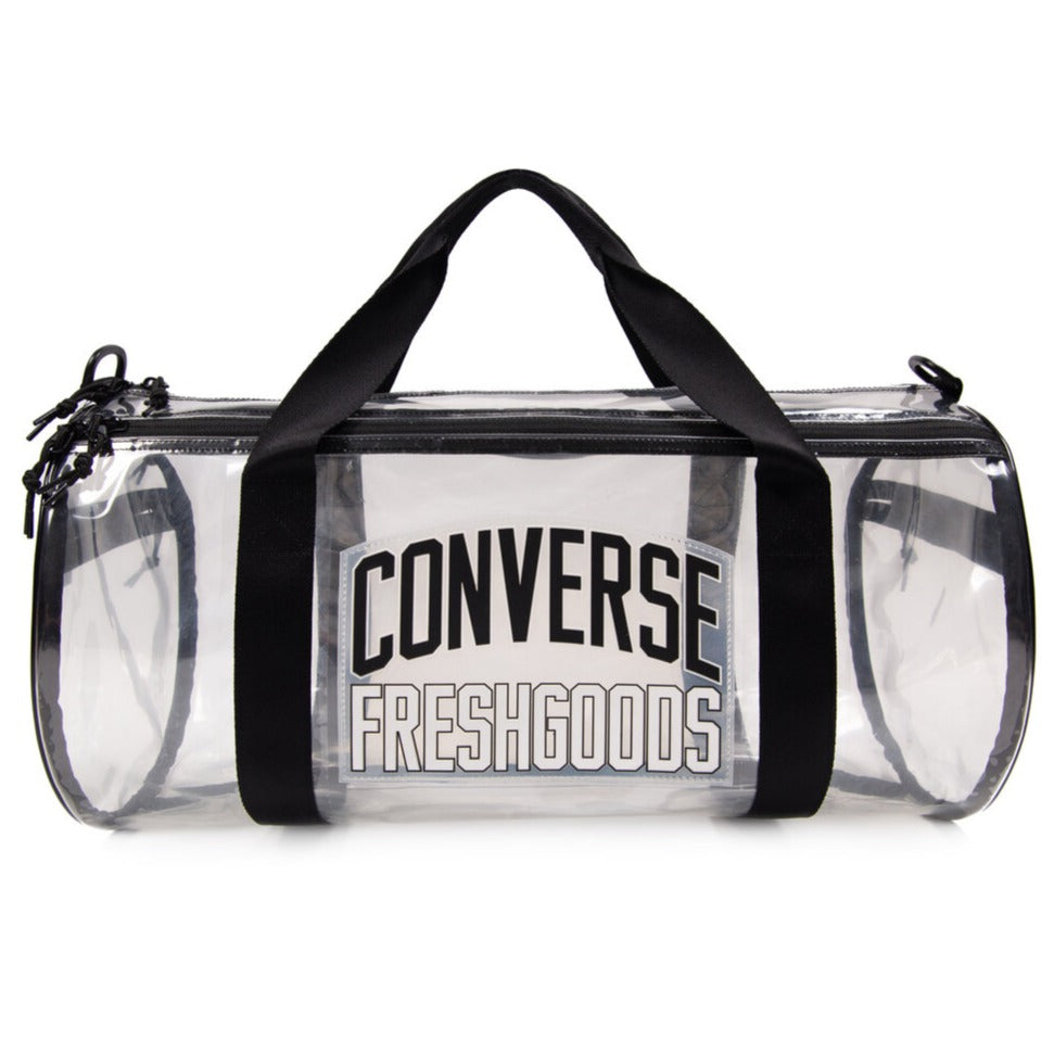 converse duffle bag white
