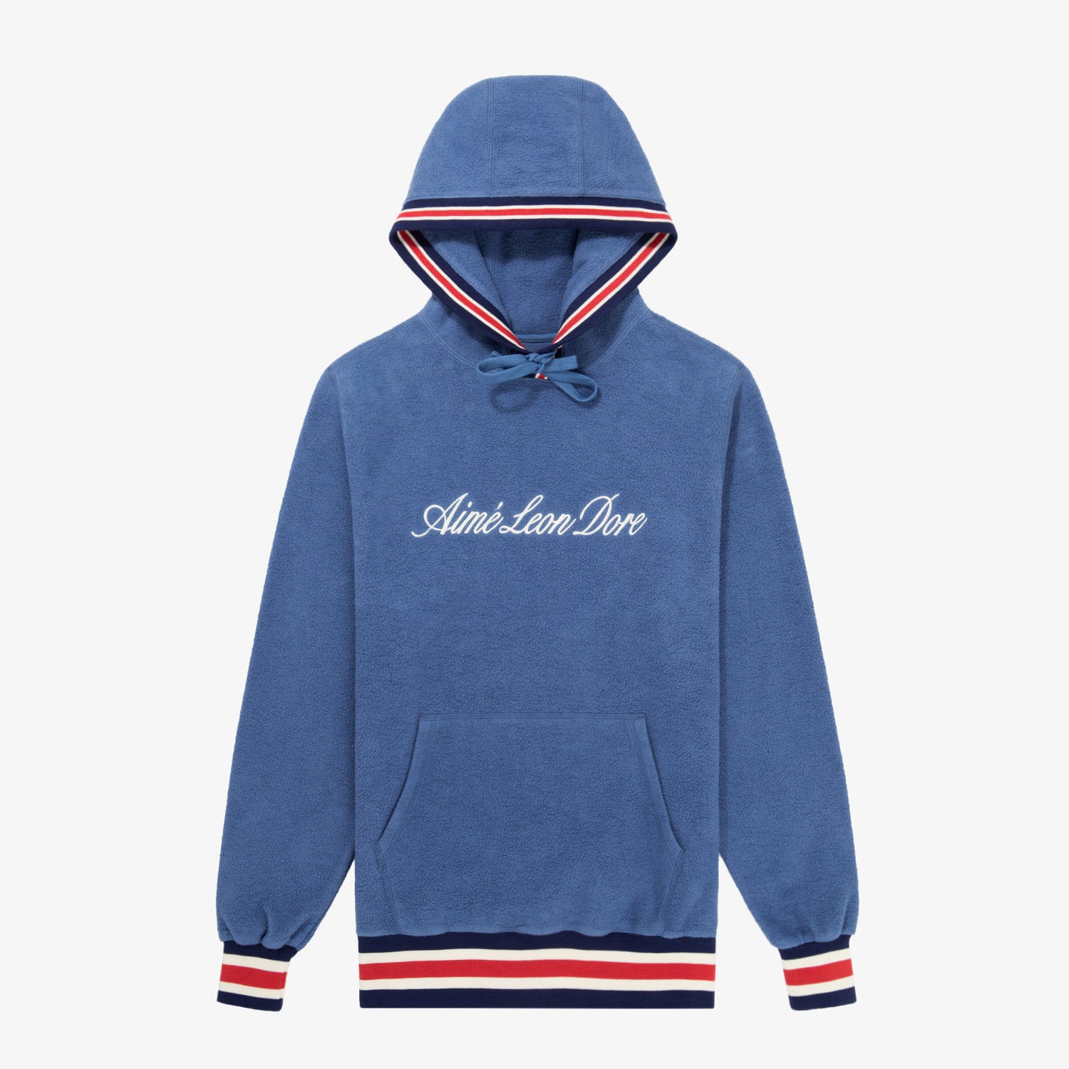 aime leon dore reverse fleece hoodie