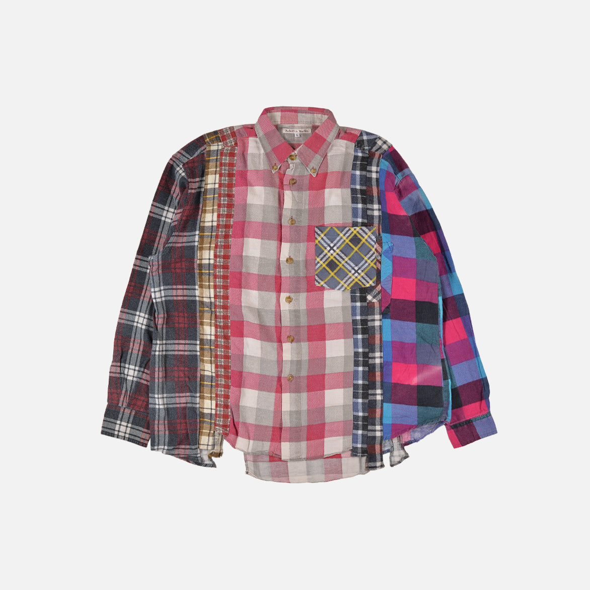 7 CUTS FLANNEL SHIRT (LARGE2) - PLAID / MULTI