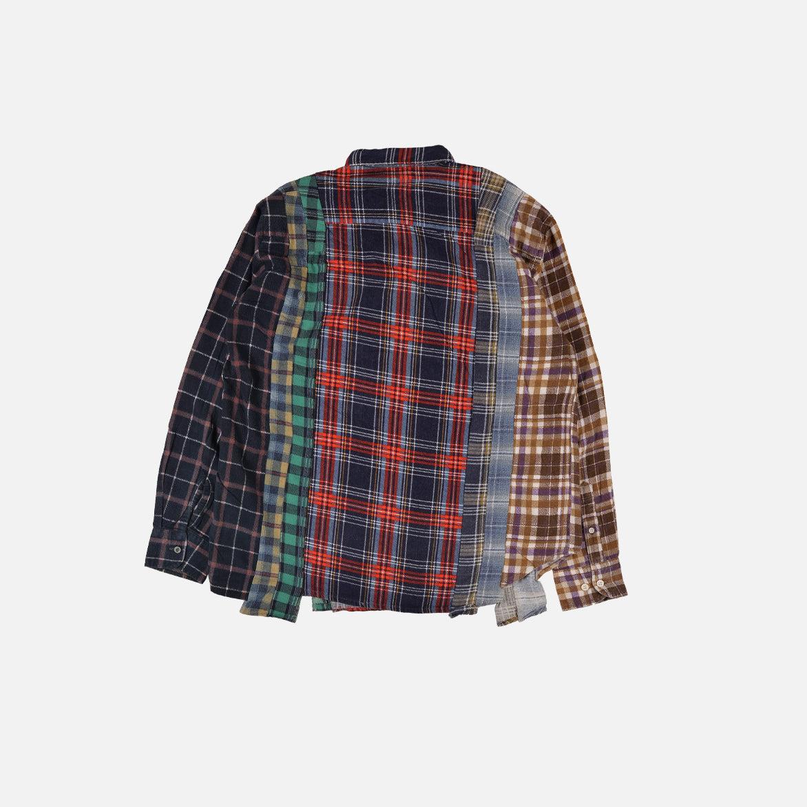 7 CUTS FLANNEL SHIRT (SMALL2) - PLAID / MULTI