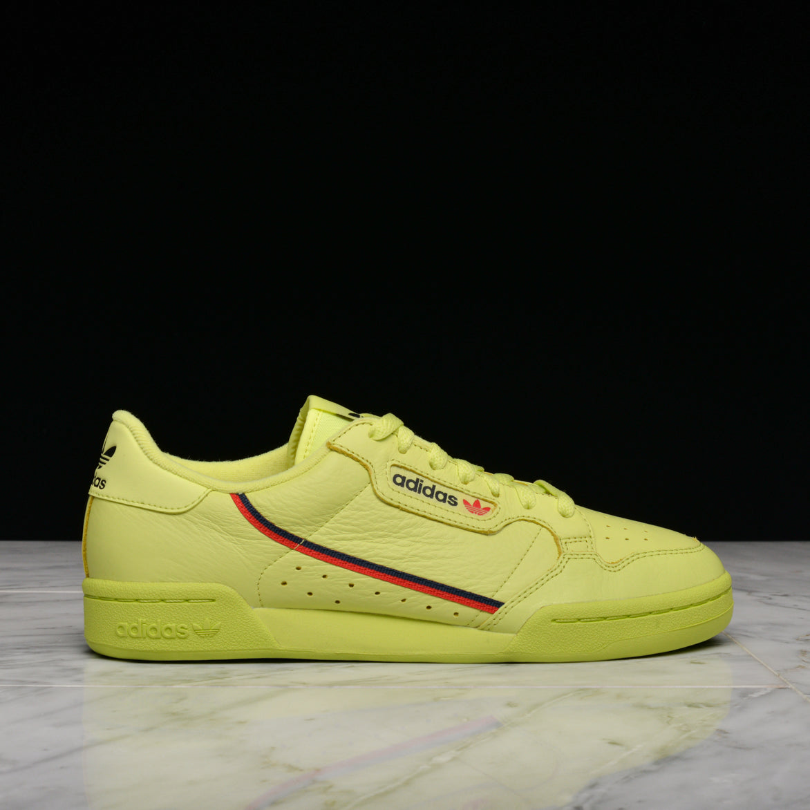 adidas continental 80 semi frozen yellow