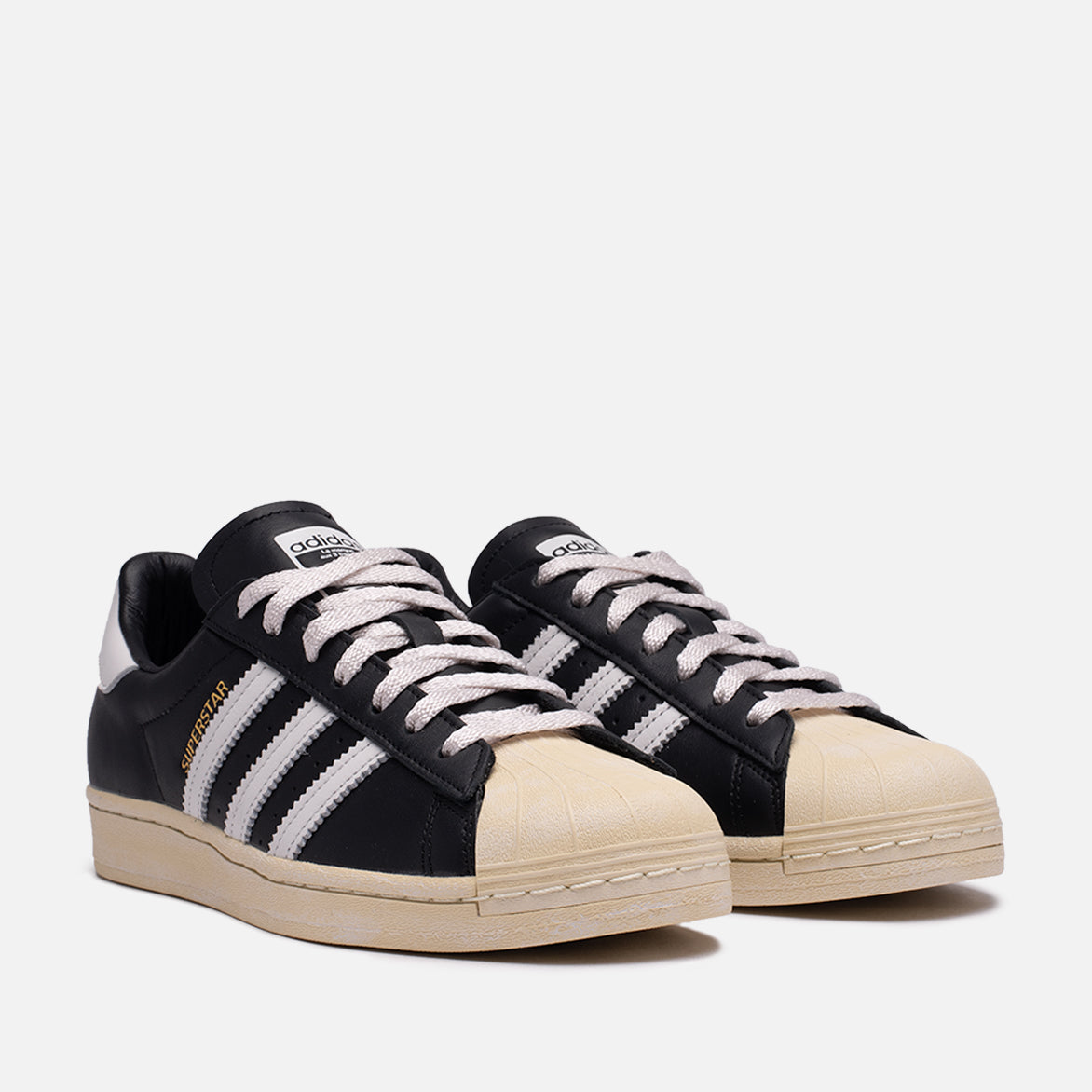 adidas superstar core black crystal white