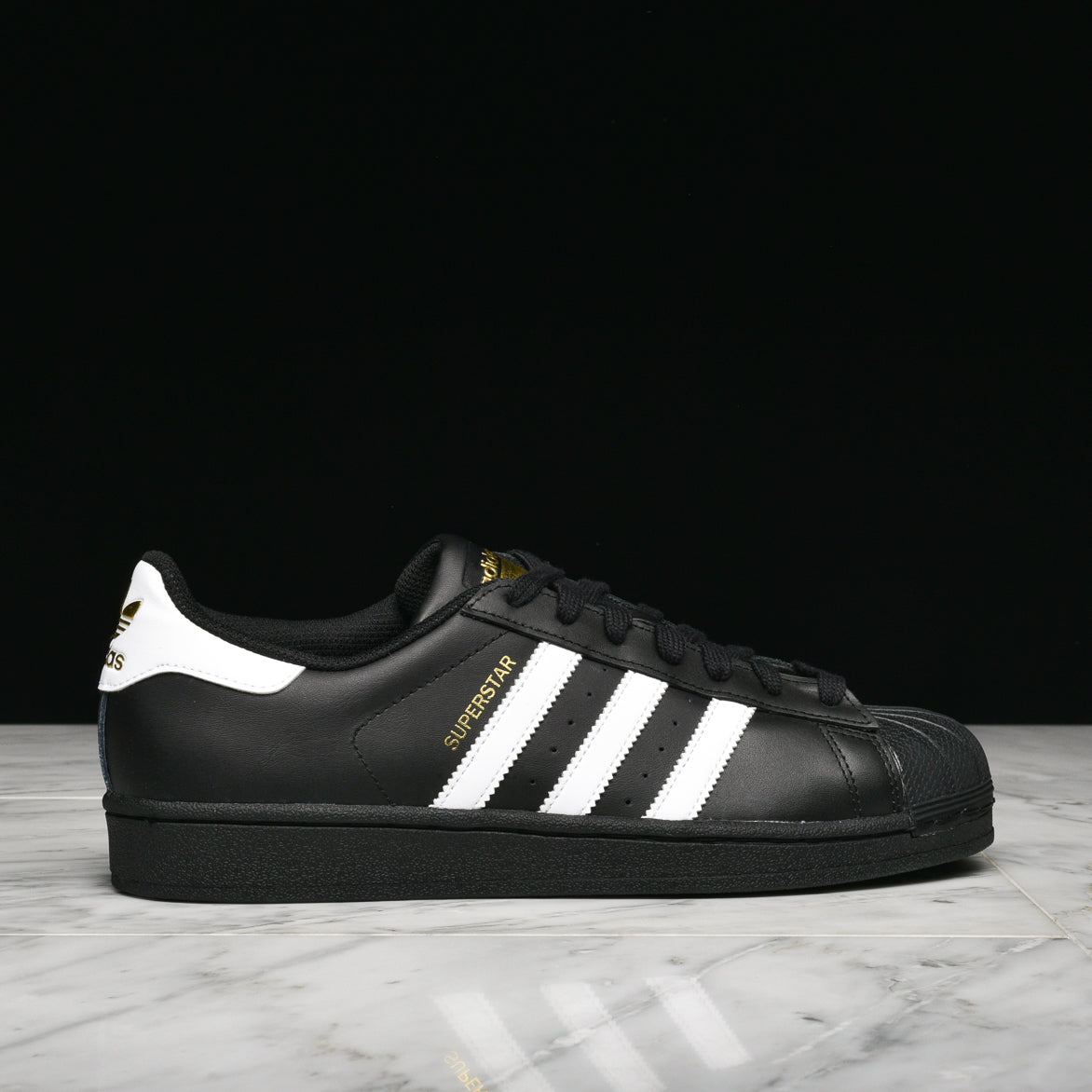 adidas superstar foundation black white