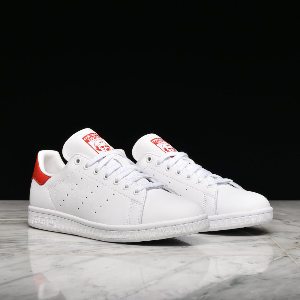 stan smith cloud white lush red