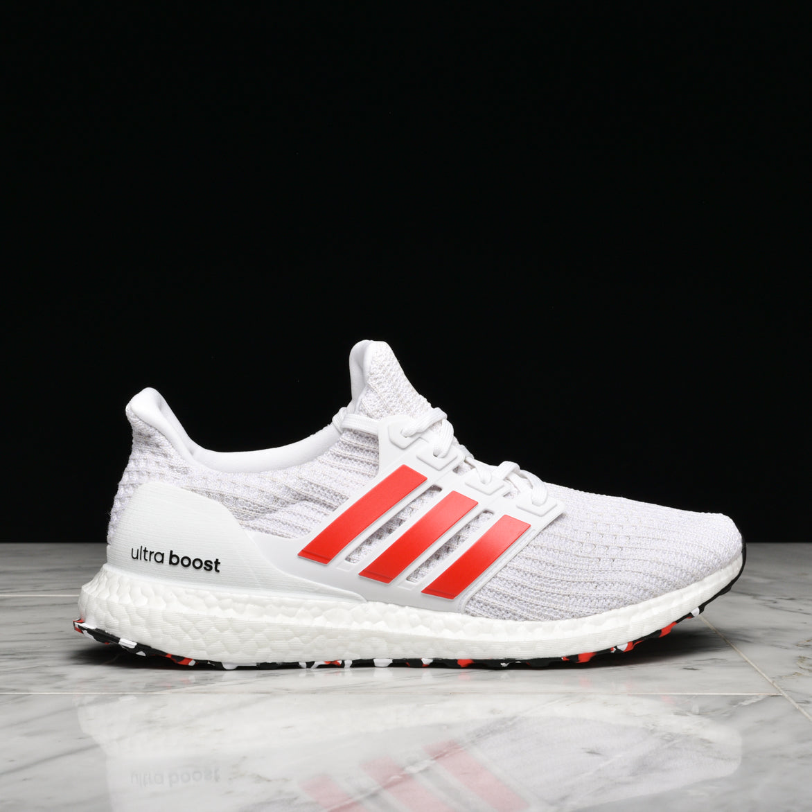 adidas shoes white with red stripes 