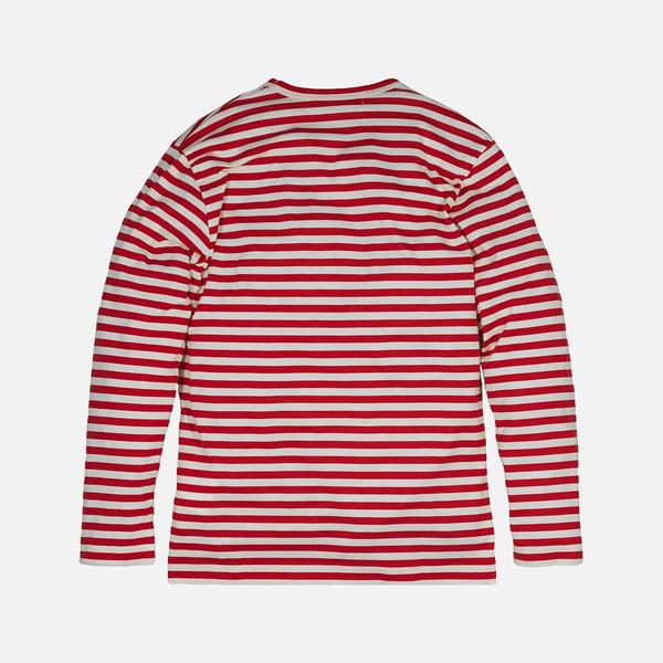 Striped Heart Logo Ls Tee Red White Lapstoneandhammer Com