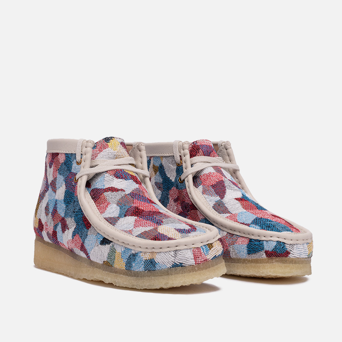 multi colored wallabees