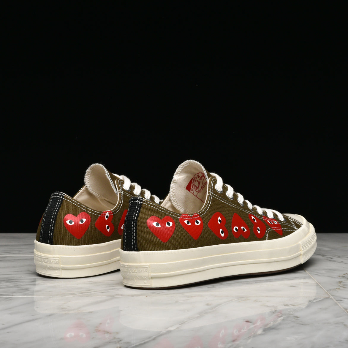 cdg play x converse