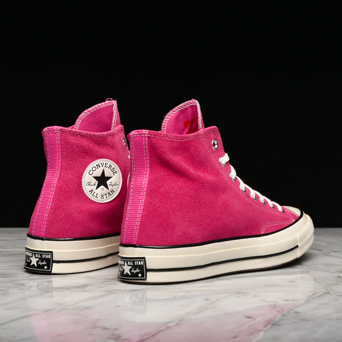 pink suede converse