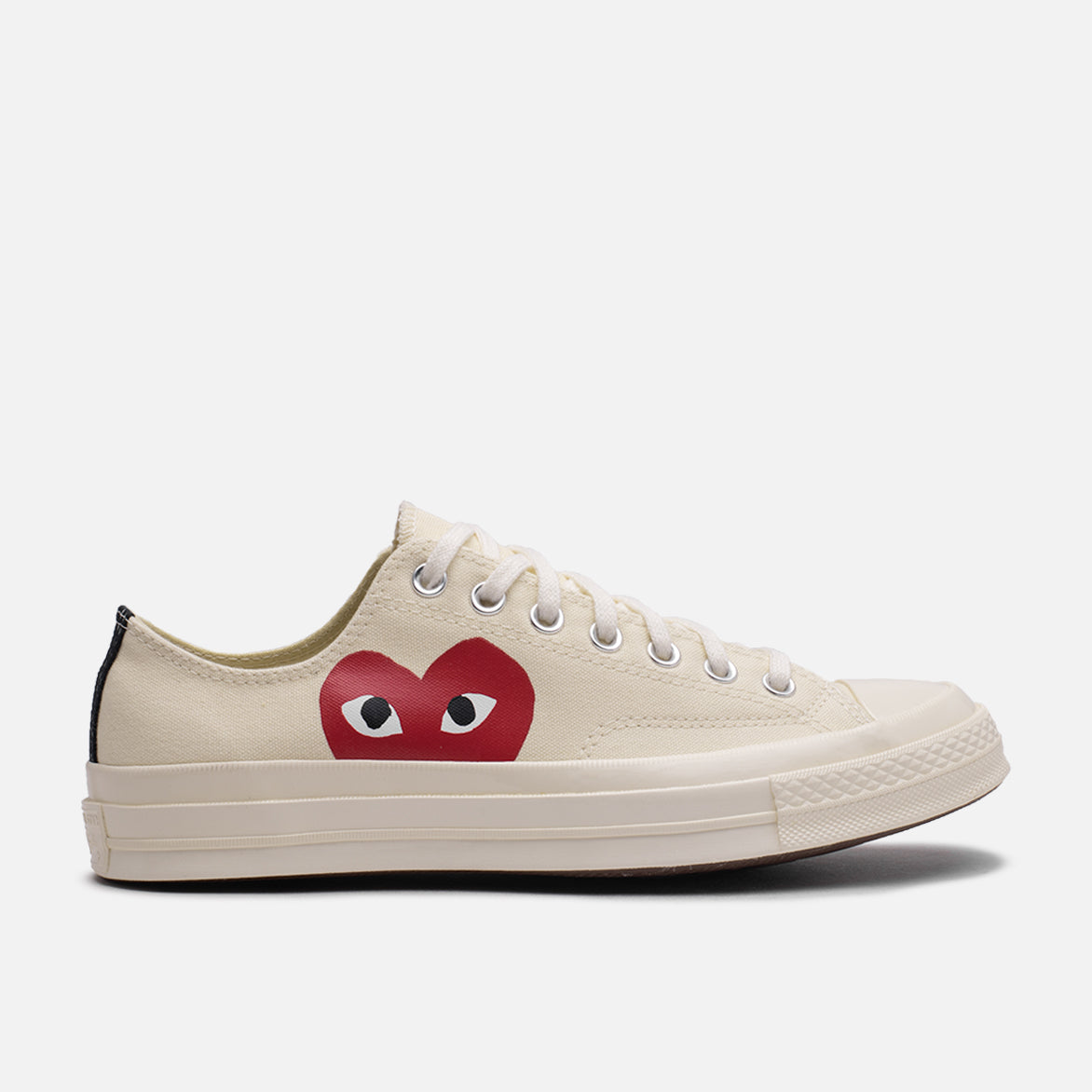 CDG PLAY X CONVERSE CHUCK TAYLOR ALL STAR '70 OX - WHITE ...