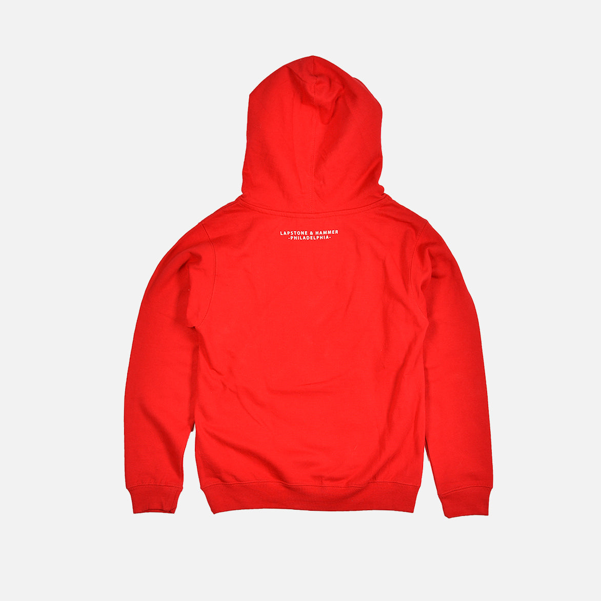 DIVINE YOUTH HOODIE - RED | lapstoneandhammer.com