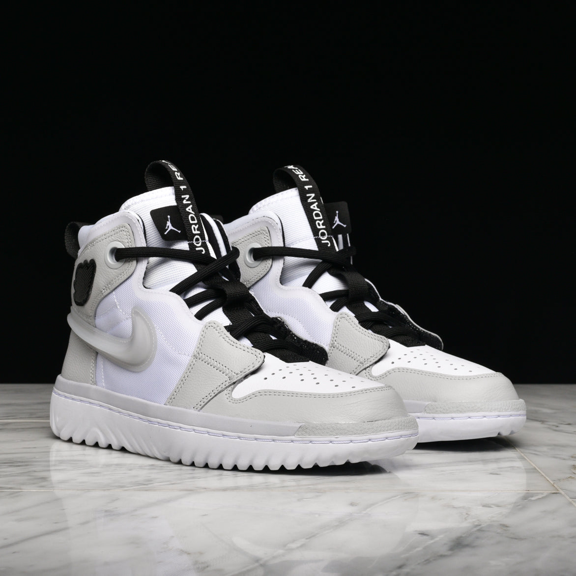 air jordan 1 high react white black