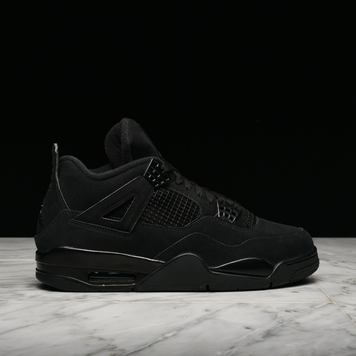 mens black cat jordan 4