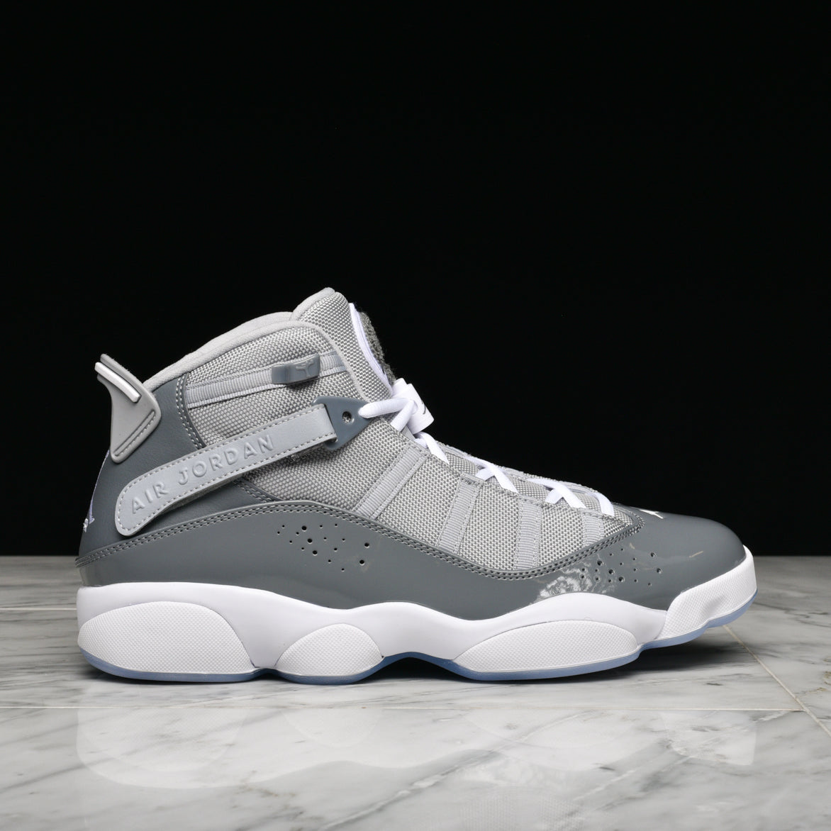 grey jordans 6 rings