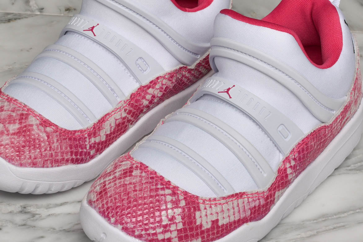 jordan 11 pink snakeskin kids