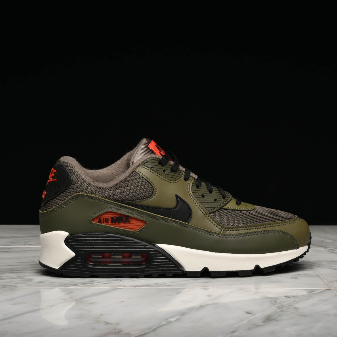 nike air max 90 leather medium olive