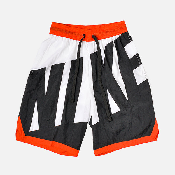 black and orange basketball shorts