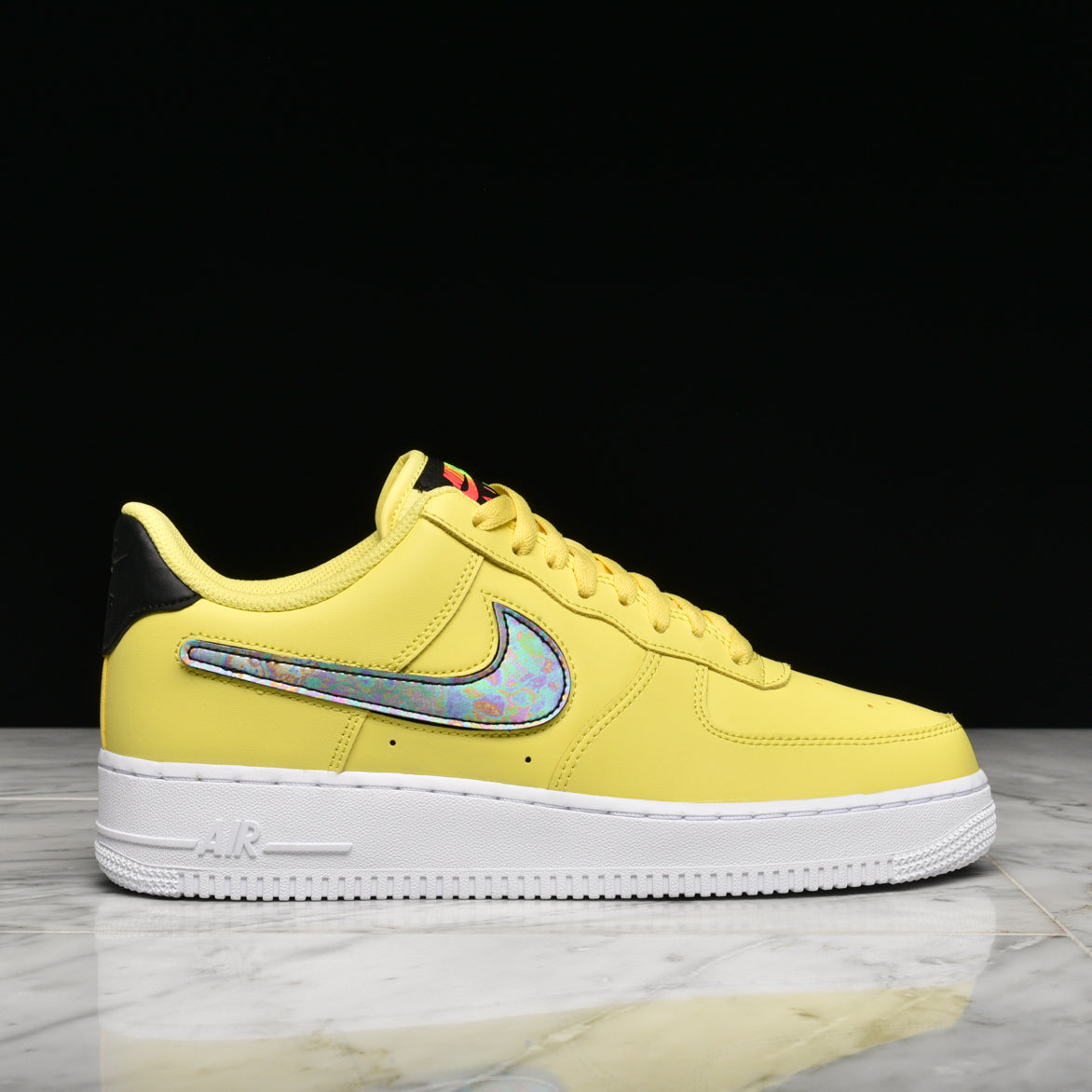 air force 1 with yellow swoosh