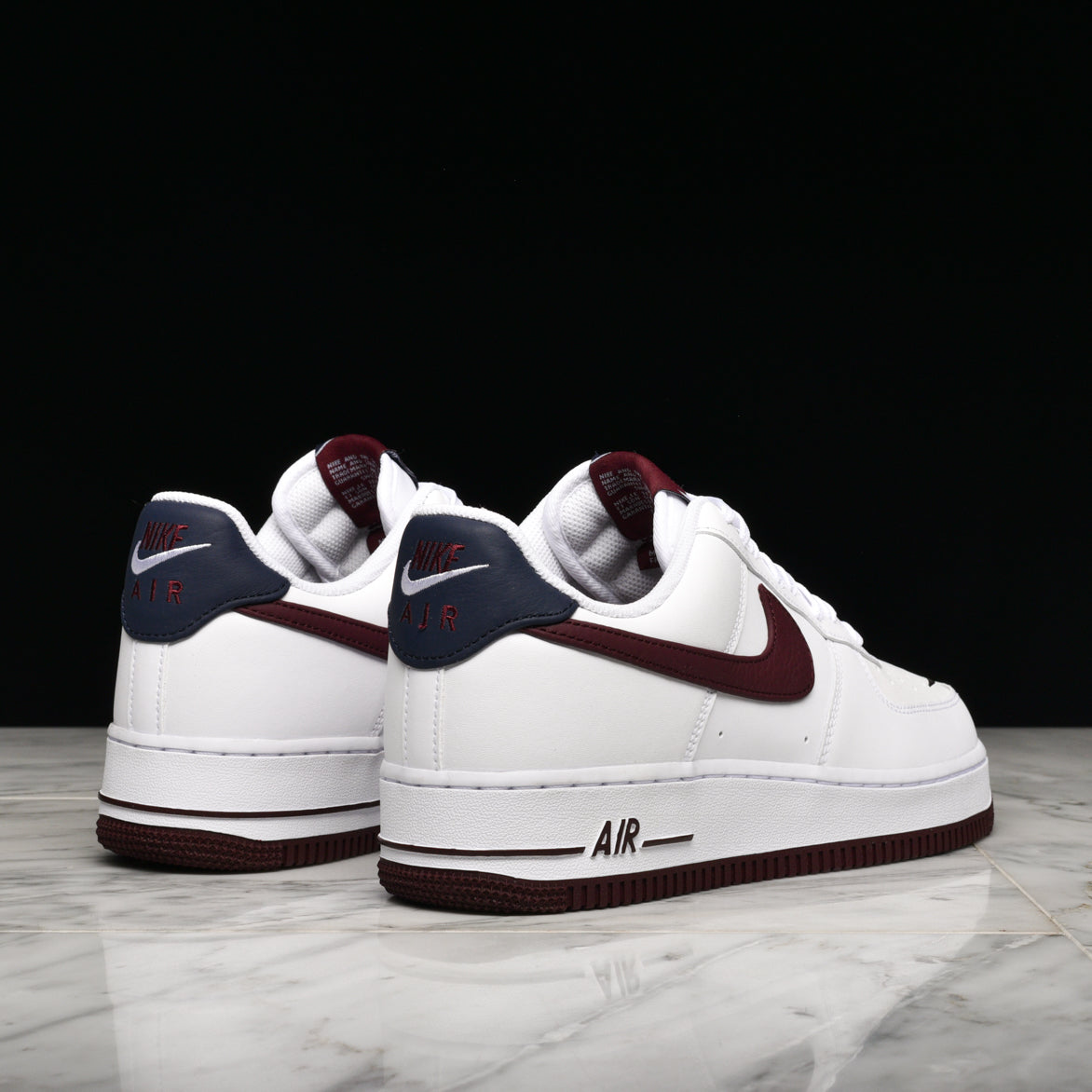 nike air force 1 07 lv8 white night maroon