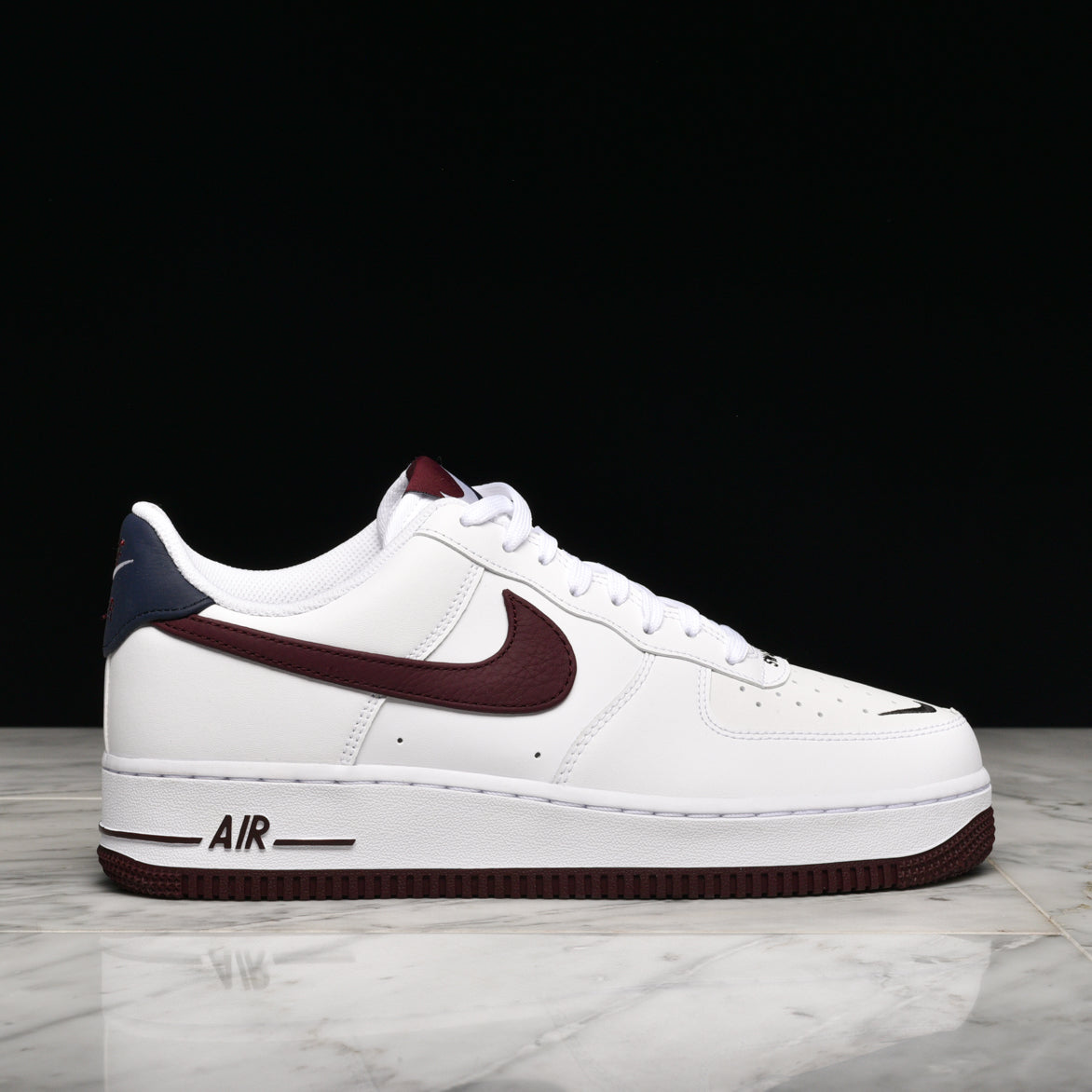 white and maroon air force 1